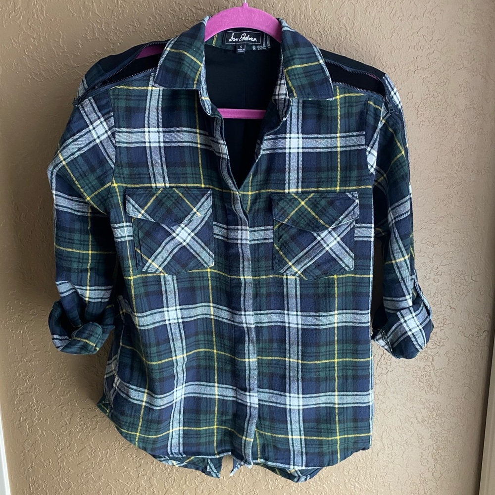 Sam Edelman Shoulder Zipper Peekaboo Top